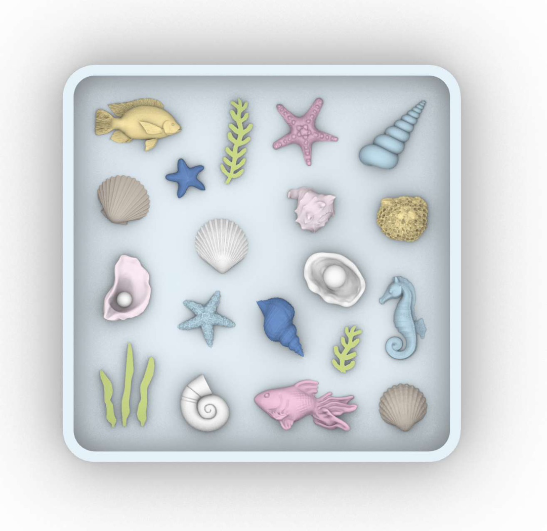 Resin Art Guide - قالب سيليكون لصب الراتنج ثلاثي الأبعاد