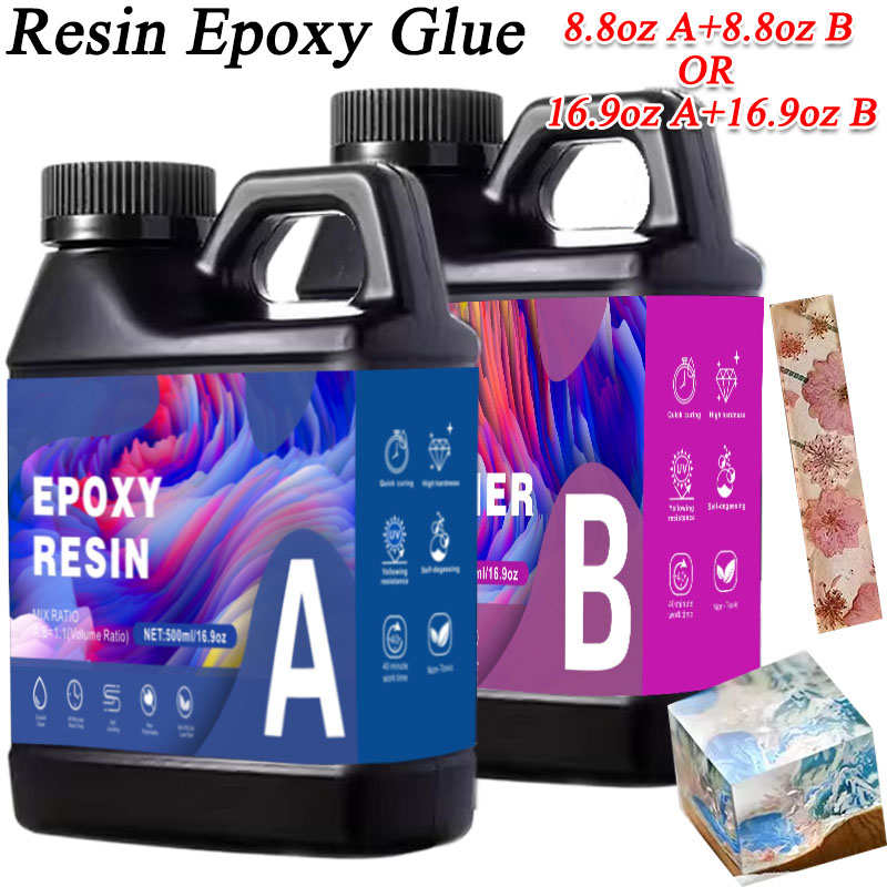 Resin Art Uv - 17.6 أوقية/33.8 أوقية AB الراتنج الايبوكسي