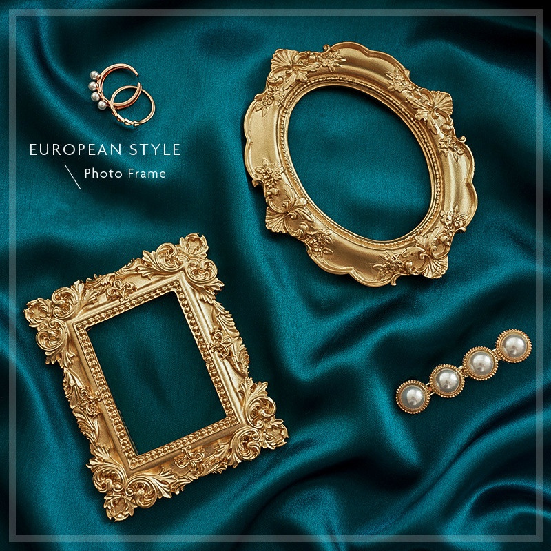 Resin Art For Photo Frame - الذهبي الرجعية إطار صور مسمار الفن