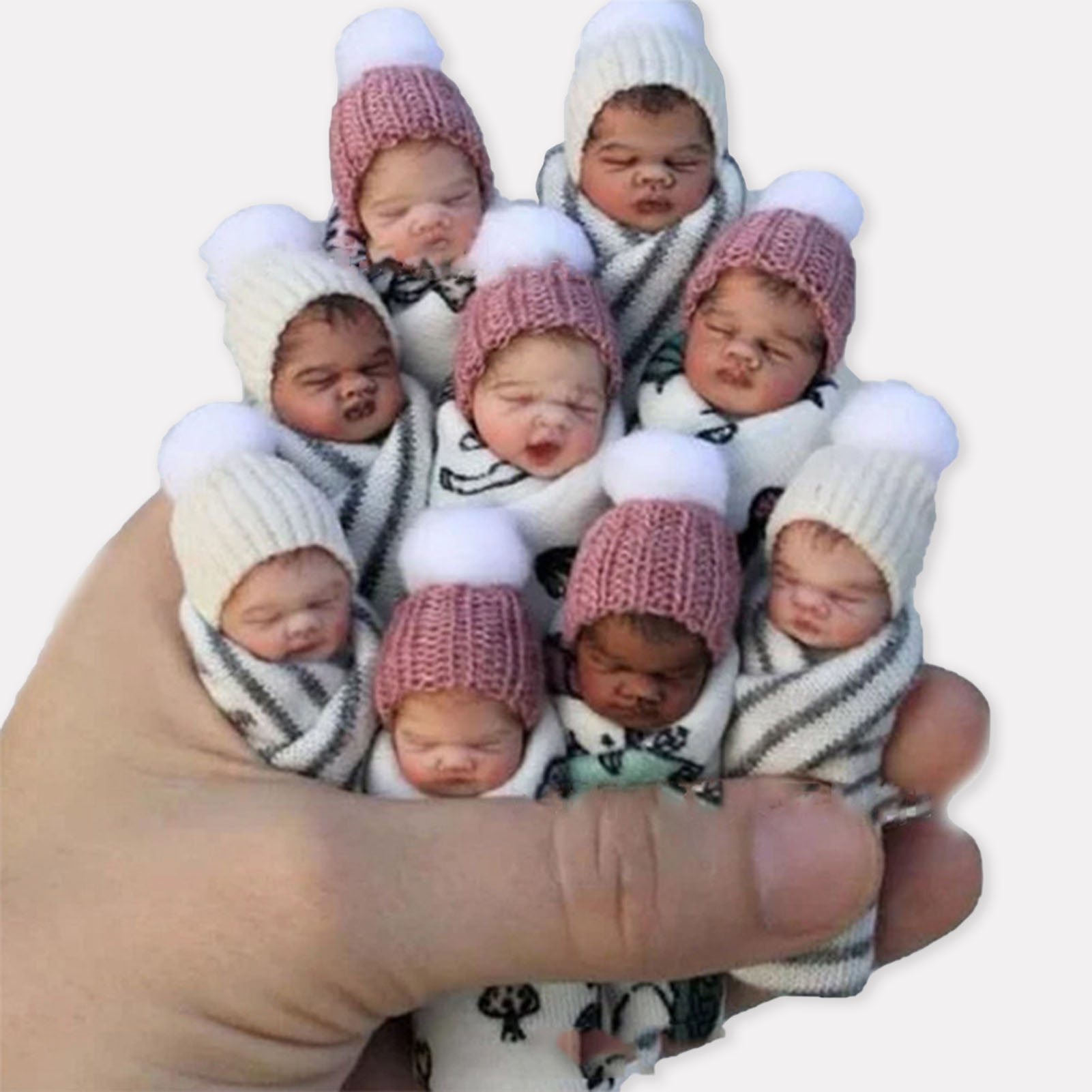 Resin Art Baby - دمى أطفال حديثي الولادة بطول 7