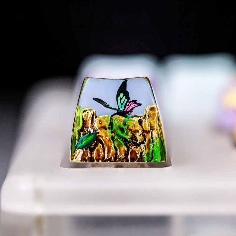 Resin Art Baby - غطاء مفتاح لوحة مفاتيح من الراتنج