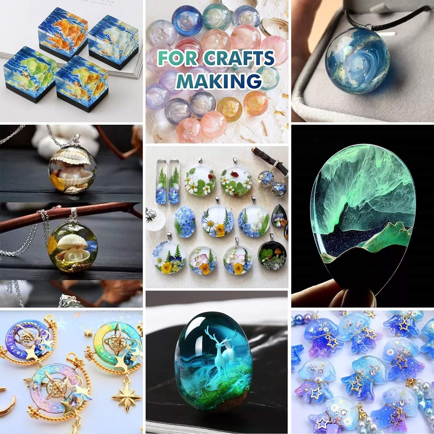 راتنج إيبوكسي نقي كريستالي مطو - مراجعة Resin Art Uv وسعره