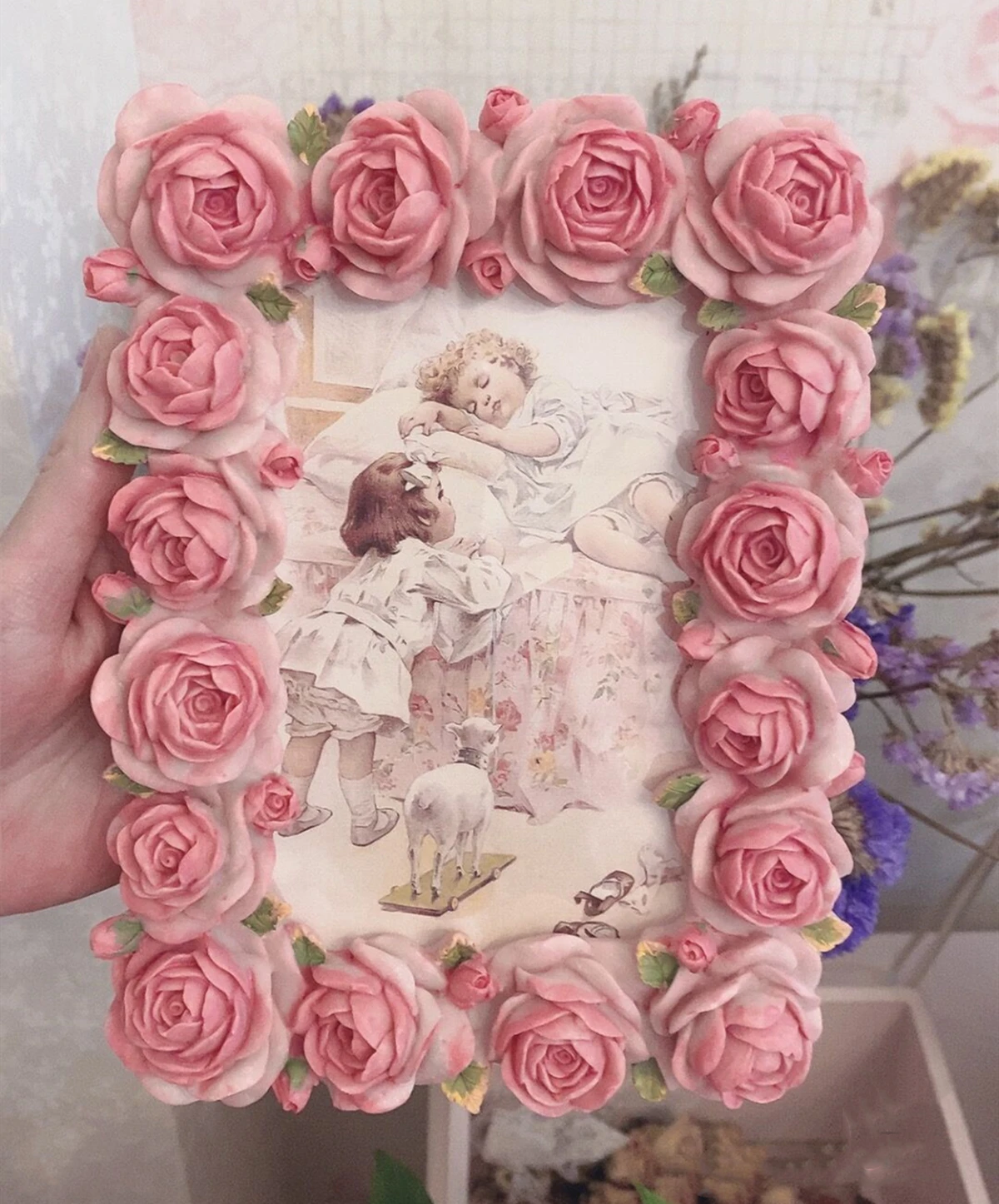زخارف حافة إطار دانتيل مستطيلة - مراجعة Resin Art For Photo Frame وسعره