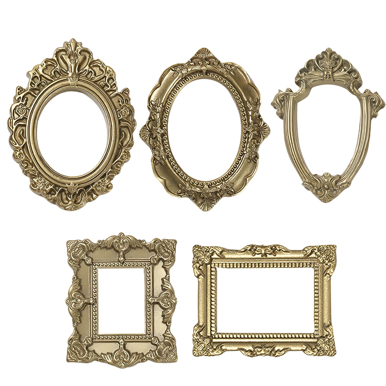 5/9 قطع إطارات صور ذهبية عتيقة - مراجعة Resin Art For Photo Frame وسعره