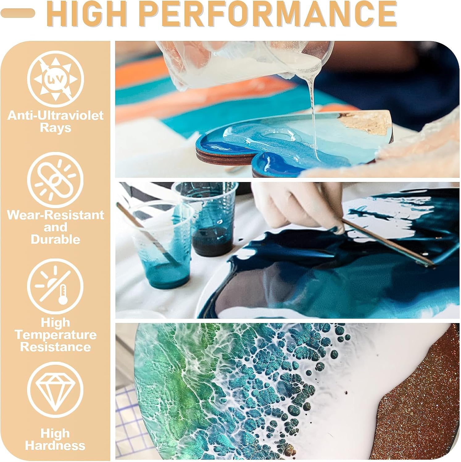17.6 أوقية/33.8 أوقية AB الرات - مراجعة Resin Art Uv وسعره