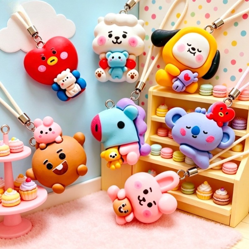 7 قطع من إكسسوارات BT21 الكرتو - مراجعة Resin Art Gift Ideas وسعره