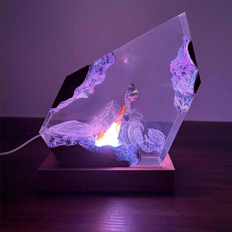 مصباح طاولة على شكل كائن حي من - مراجعة Resin Art Baby وسعره