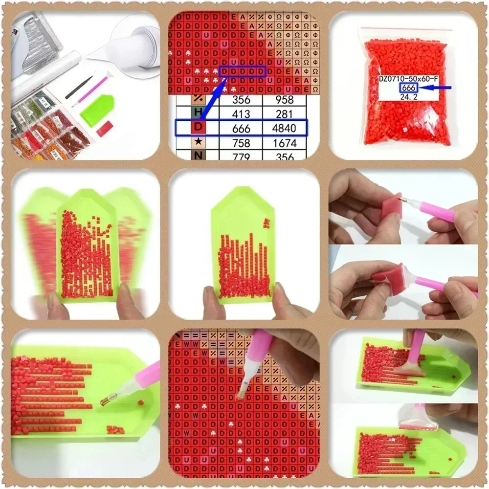 لوحة فنية ماسية خماسية الأبعاد - مراجعة Resin Art Sticker وسعره