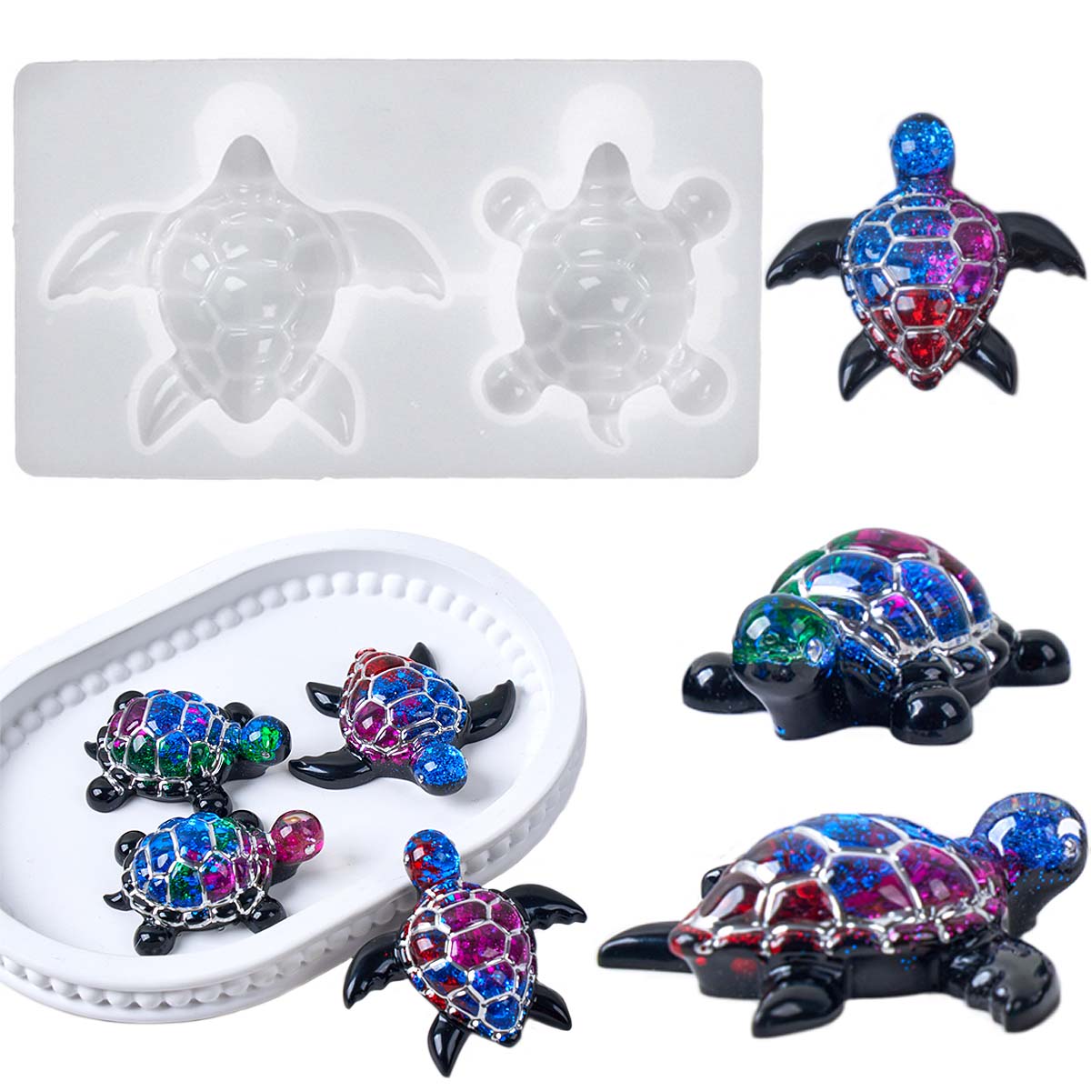 ثلاثية الأبعاد السلاحف البحرية - مراجعة Resin Art Uv وسعره